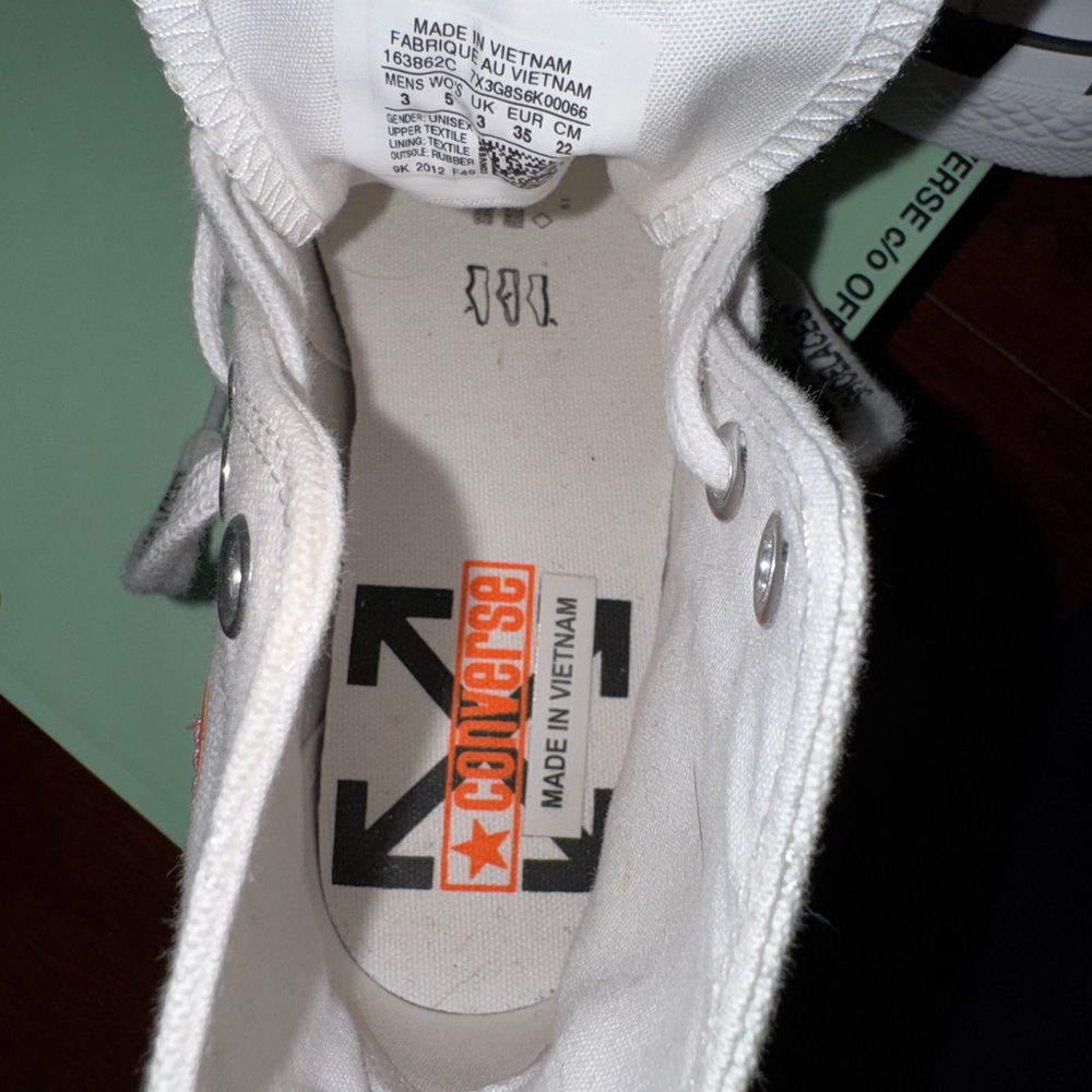 Off-White Converse High Top Sneakers - Picture 7 of 13